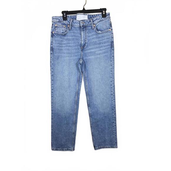 ON 34TH Denim - On 34th Women's High Rise Straight-Leg Jeans, - Medium Blue 6